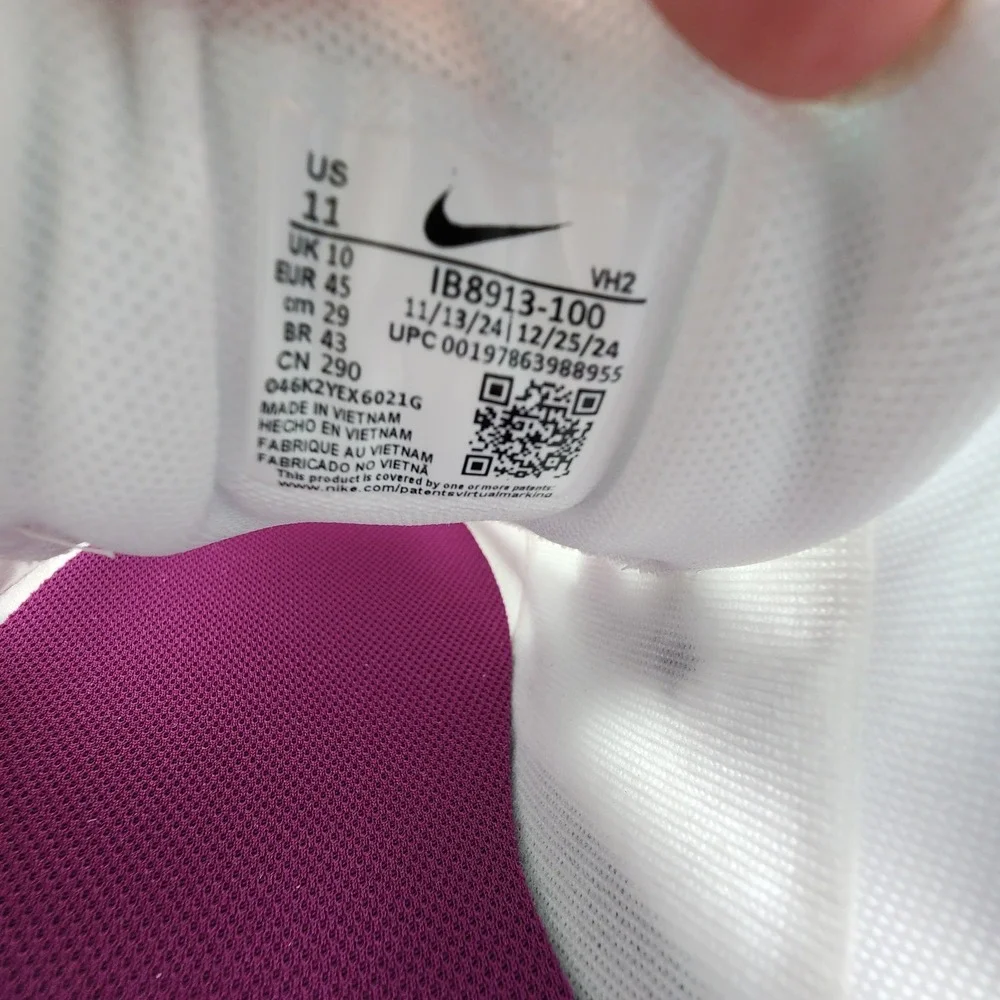 Nike Initiator Running Shoes Mens Size 11 White Pale Ivory Off Noir Sneaker‎ NEW